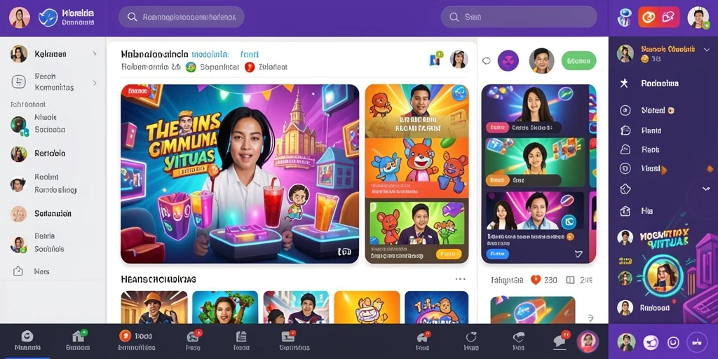 Tampilan grafis yang menawan dan penuh warna.