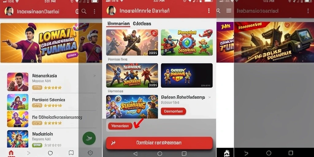 Tampilan antarmuka pengguna yang menarik dan modern.