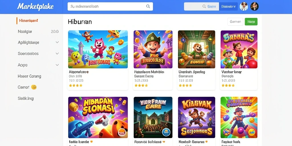 Tampilan antarmuka yang menarik perhatian.